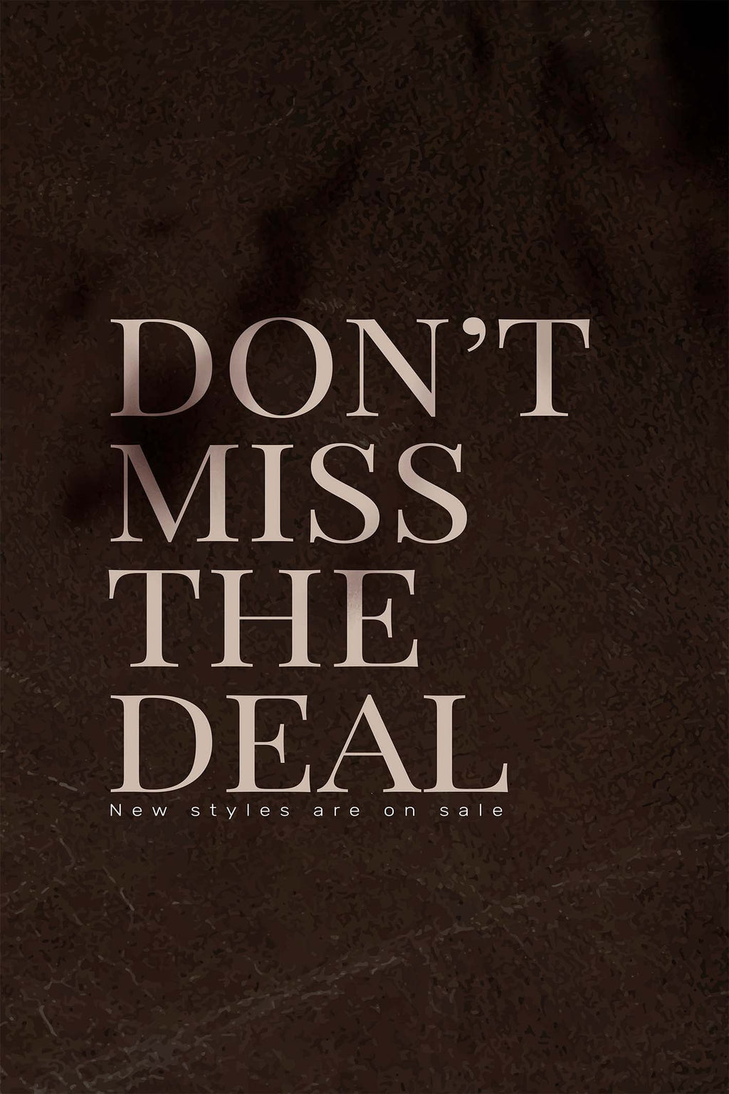 Do Not Miss The Deal Retail Store 5mm thick Plastic Poster Ready to Hang 90x60cm