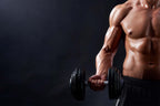 Bodybuilding Man Dumbbell Bicep 5mm thick Plastic Poster Ready to Hang 90x60cm