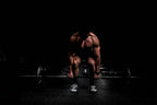 Muscular Athlete Powerlifting 5mm thick Plastic Poster Ready to Hang 90x60cm