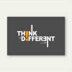 Think Different Motivational Typography Minimalist Office Wall Decor 5mm thick Plastic Poster Ready to Hang 90x60cm