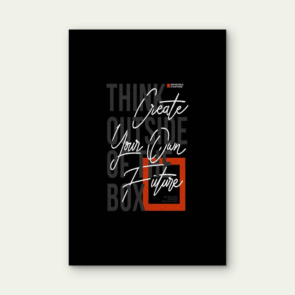 Motivational Quote Creative Mindset Corporate Office Growth 5mm thick Plastic Poster Ready to Hang 90x60cm