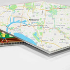 Muscular Bodybuilder Holding Flaming Barbell Gym Fitness 5mm thick Plastic Poster Ready to Hang 90x60cm