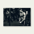 Workout Fitness Cable Pushdown 5mm thick Plastic Poster Ready to Hang 90x60cm