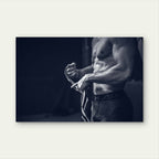 Bodybuilding Male Torso Boxing 5mm thick Plastic Poster Ready to Hang 90x60cm