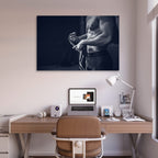 Bodybuilding Male Torso Boxing 5mm thick Plastic Poster Ready to Hang 90x60cm