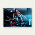 Workout Fitness Woman Training 5mm thick Plastic Poster Ready to Hang 90x60cm