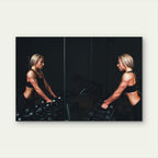 Bodybuilding Mirror Reflection 5mm thick Plastic Poster Ready to Hang 90x60cm