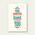 Success Goal Mindset Quote Room 5mm thick Plastic Poster Ready to Hang 90x60cm