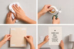 Stop Wishing Start Doing Gym Fitness Motivational Typography 5mm thick Plastic Poster Ready to Hang 90x60cm