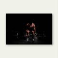 Muscular Athlete Powerlifting 5mm thick Plastic Poster Ready to Hang 90x60cm