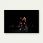 Muscular Athlete Powerlifting 5mm thick Plastic Poster Ready to Hang 90x60cm