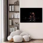 Muscular Athlete Powerlifting 5mm thick Plastic Poster Ready to Hang 90x60cm